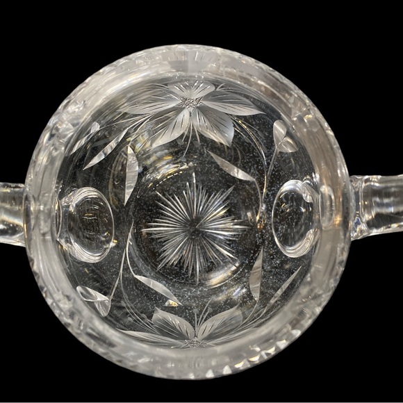 Vintage Hawkes sugar bowl and creamer set - Picture 6 of 10